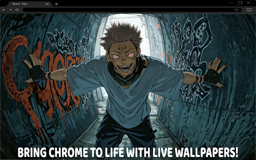 Jujutsu Kaisen Graffiti Alley Live Wallpaper  from Chrome web store to be run with OffiDocs Chromium online