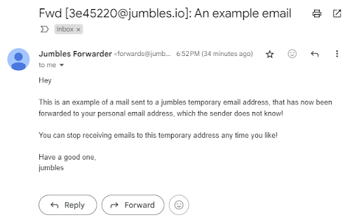 Jumbles Forwarder: Easy Disposable Emails  from Chrome web store to be run with OffiDocs Chromium online