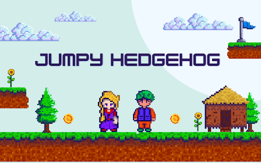 Jumping Game of the Timid Hedgehog  from Chrome web store to be run with OffiDocs Chromium online