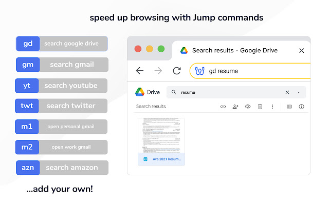 Jumprope  from Chrome web store to be run with OffiDocs Chromium online