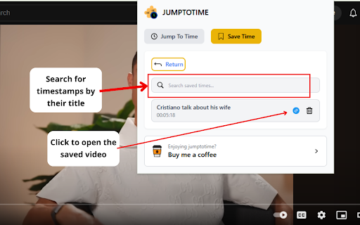 JumpToTime  from Chrome web store to be run with OffiDocs Chromium online