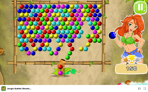 Jungle Bubble Shooter Mania Game Pop bubbles in the jungle anytime!  from Chrome web store to be run with OffiDocs Chromium online