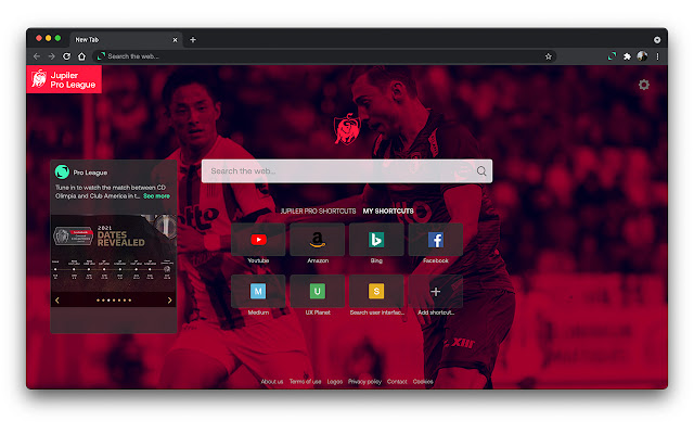 Jupiler Pro League  from Chrome web store to be run with OffiDocs Chromium online