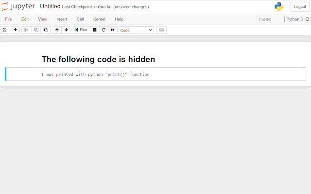 Jupyter code toggler  from Chrome web store to be run with OffiDocs Chromium online Jupyter code toggler  from Chrome web store to be run with OffiDocs Chromium online