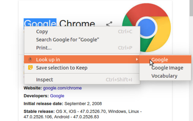 Just Right Click  from Chrome web store to be run with OffiDocs Chromium online
