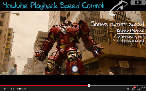 Just Youtube Playback Speed Control  from Chrome web store to be run with OffiDocs Chromium online