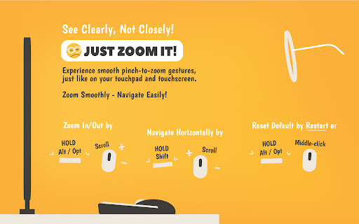 Just Zoom It! See Clearly, Easily! from Chrome web store to be run with OffiDocs Chromium online Just Zoom It! See Clearly, Easily! from Chrome web store to be run with OffiDocs Chromium online