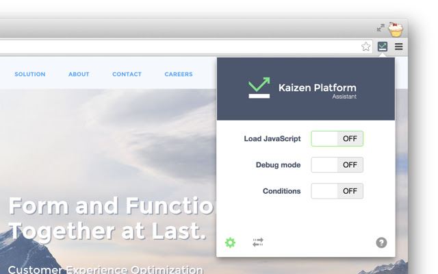 Kaizen Platform Assistant  from Chrome web store to be run with OffiDocs Chromium online