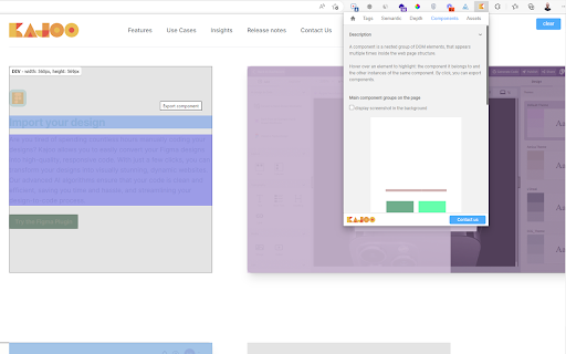 Kajoo.ai Design to Code  from Chrome web store to be run with OffiDocs Chromium online