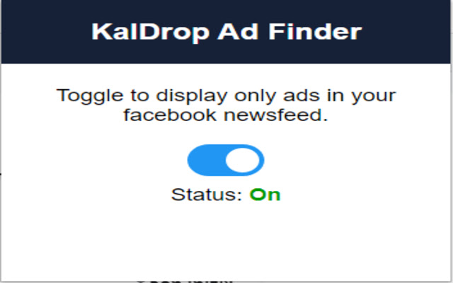 KalDrop Ad Finder  from Chrome web store to be run with OffiDocs Chromium online