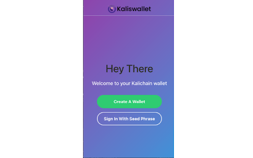 KalisWallet  from Chrome web store to be run with OffiDocs Chromium online