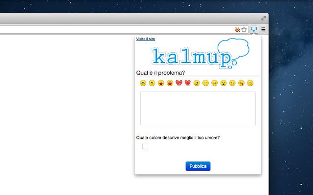 Kalmup  from Chrome web store to be run with OffiDocs Chromium online