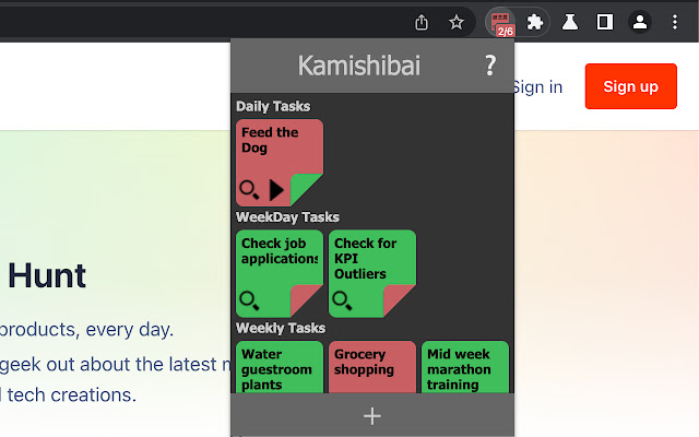 Kamishibai  from Chrome web store to be run with OffiDocs Chromium online