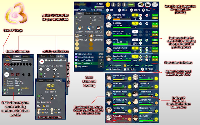 KanColle Command Center 改  from Chrome web store to be run with OffiDocs Chromium online