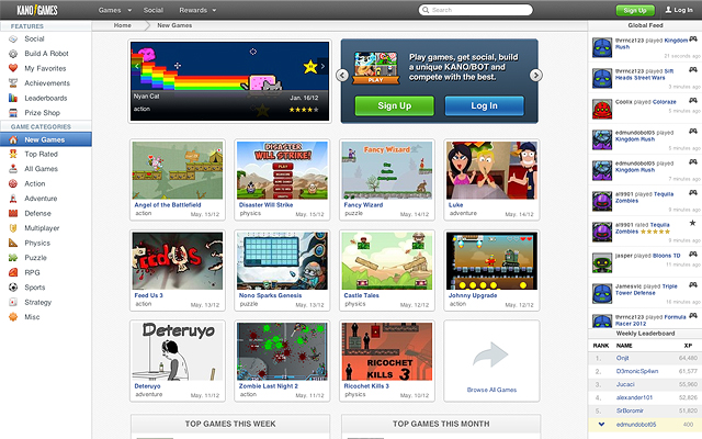 Kano Games  from Chrome web store to be run with OffiDocs Chromium online