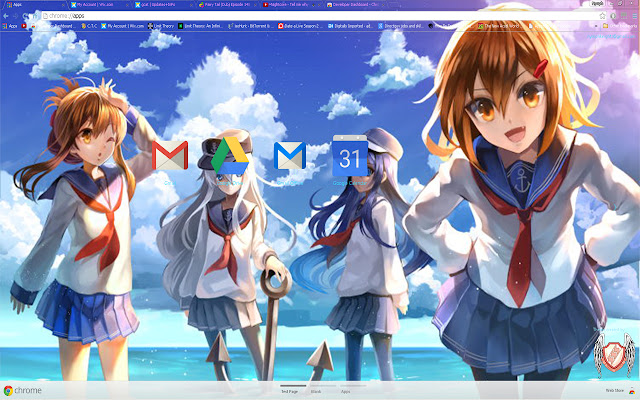 Kantai Theme 11 1600x900  from Chrome web store to be run with OffiDocs Chromium online