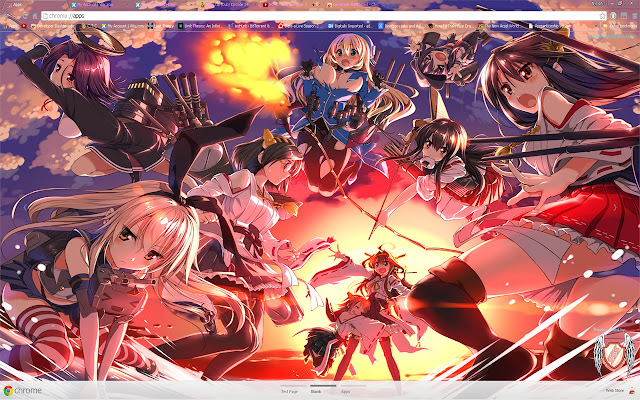 Kantai Theme 21 1600x900  from Chrome web store to be run with OffiDocs Chromium online