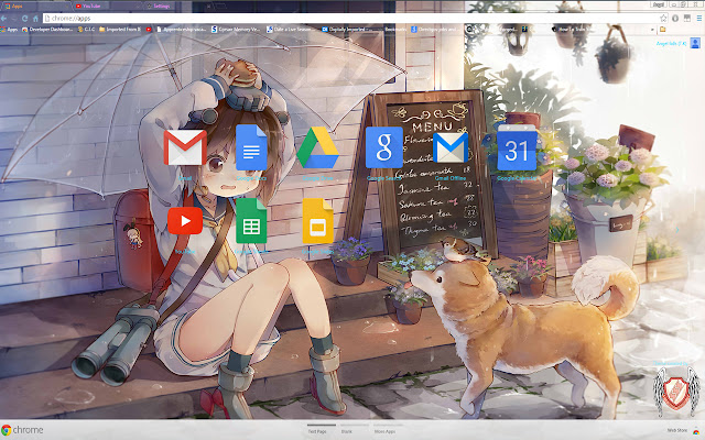 Kantai Theme 34 1366x768 מחנות האינטרנט של Chrome להפעלה עם OffiDocs Chromium מקוון