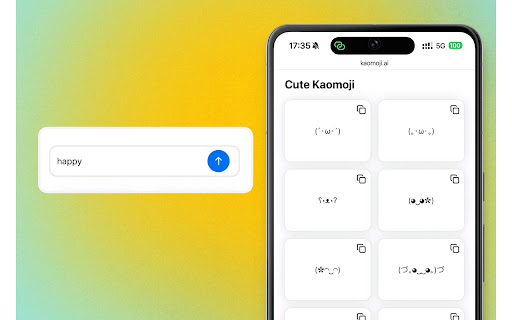 Kaomoji AI  from Chrome web store to be run with OffiDocs Chromium online
