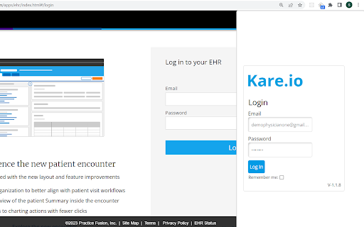 Kare Health  from Chrome web store to be run with OffiDocs Chromium online