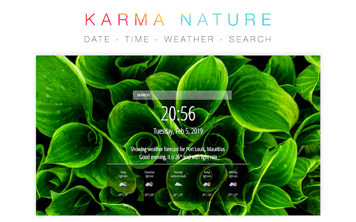 karma Nature  from Chrome web store to be run with OffiDocs Chromium online