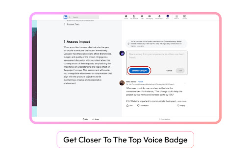 Karwade LinkedIn AI Companion  from Chrome web store to be run with OffiDocs Chromium online