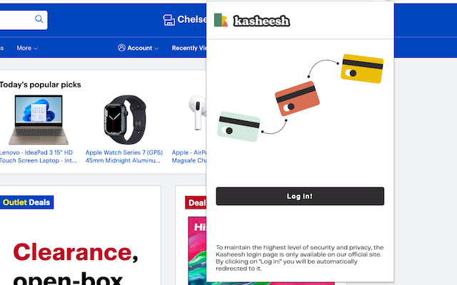 kasheesh  from Chrome web store to be run with OffiDocs Chromium online