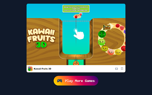 Kawaii Fruits 3D Game Slice and Match in a Juicy 3D Adventure!  from Chrome web store to be run with OffiDocs Chromium online