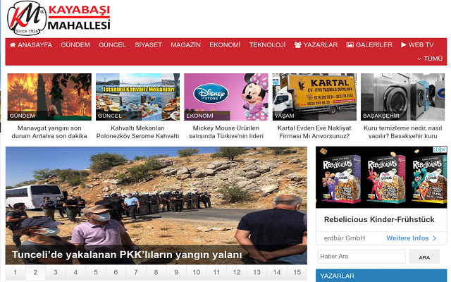 Kayabaşı Haber Rss Okuyucu  from Chrome web store to be run with OffiDocs Chromium online