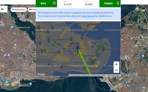 Kıbleyi Bul  from Chrome web store to be run with OffiDocs Chromium online