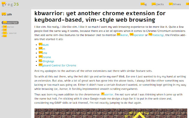 kbwarrior  from Chrome web store to be run with OffiDocs Chromium online