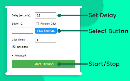 KeepClick  from Chrome web store to be run with OffiDocs Chromium online