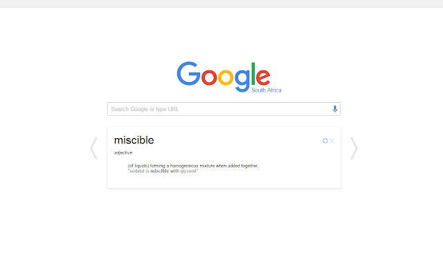 Keep Google Definitions  from Chrome web store to be run with OffiDocs Chromium online