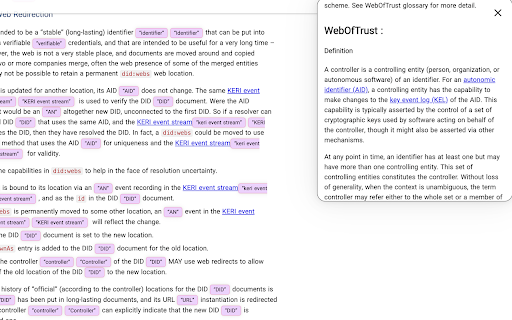 Kerific  from Chrome web store to be run with OffiDocs Chromium online