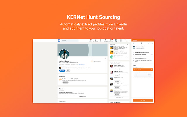 Kernet Hunt  from Chrome web store to be run with OffiDocs Chromium online