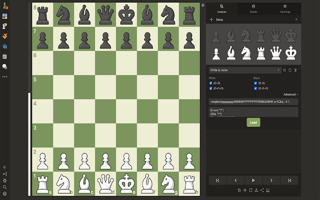 Keyboard Chess  from Chrome web store to be run with OffiDocs Chromium online