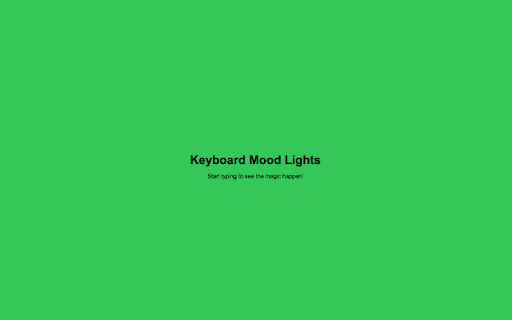 Keyboard Mood Lights  from Chrome web store to be run with OffiDocs Chromium online