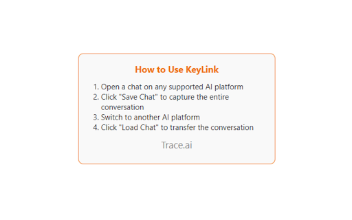 KeyLink  from Chrome web store to be run with OffiDocs Chromium online