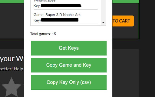 Key Scraper  from Chrome web store to be run with OffiDocs Chromium online