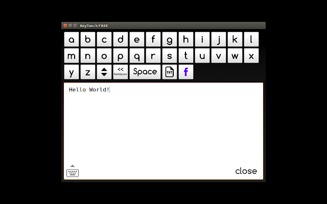 KeyTouch FREE  from Chrome web store to be run with OffiDocs Chromium online