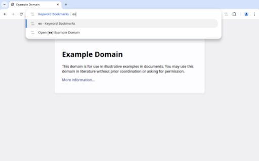 KeyWord BookMarks  from Chrome web store to be run with OffiDocs Chromium online