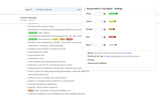 KeywordKolor Highlighter  from Chrome web store to be run with OffiDocs Chromium online
