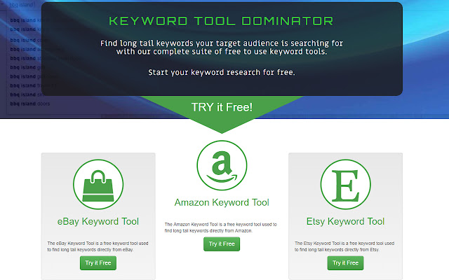 Keyword Tool Dominator  from Chrome web store to be run with OffiDocs Chromium online