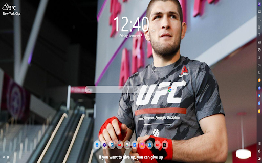 Khabib Nurmagomedov MeaVana  from Chrome web store to be run with OffiDocs Chromium online