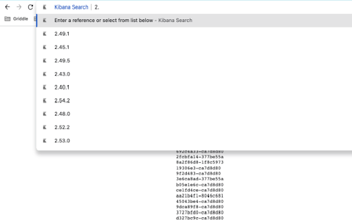 Kibana Search  from Chrome web store to be run with OffiDocs Chromium online