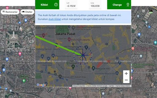 Kiblat  from Chrome web store to be run with OffiDocs Chromium online