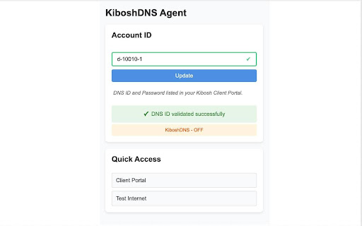 Kibosh Extension  from Chrome web store to be run with OffiDocs Chromium online
