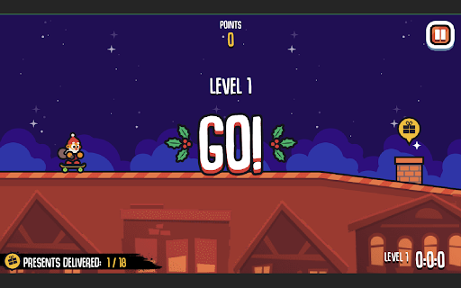 Kickflip Santa Game  from Chrome web store to be run with OffiDocs Chromium online