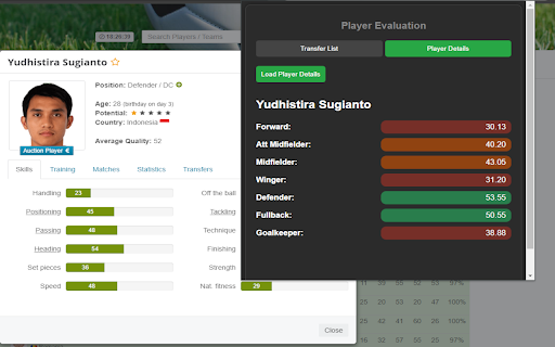 KickOffBoss.com : Player Evaluation Assistant  from Chrome web store to be run with OffiDocs Chromium online