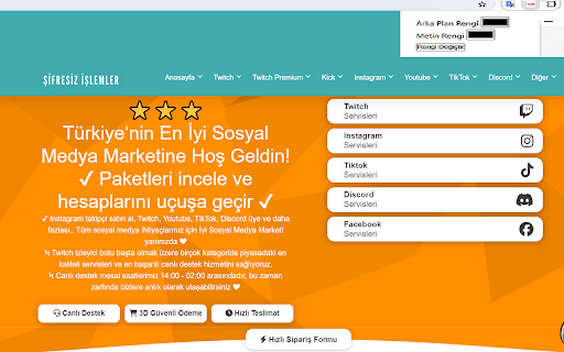 Kick Takipçi App  from Chrome web store to be run with OffiDocs Chromium online